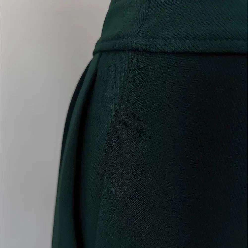 NWOT Reiss Dark Green Dion cutout wide leg Jumpsuit US 6 - Picture 15 of 16